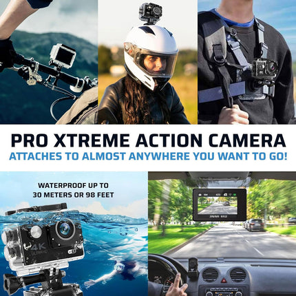 4K 2'' Ultra HD 1080P Sport WiFi 16MP Cam Action Camera DV Video Recorder Go Pro
