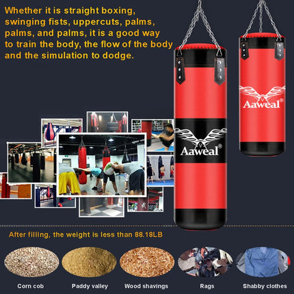 Punch Bag Boxing Set 100cm Heavy MMA Punching Kicking Home Gym Exercise Bag