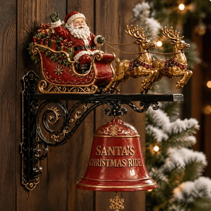 Sounding 3D Wall-mounted Doorbell Christmas Party Door Hanger Garden