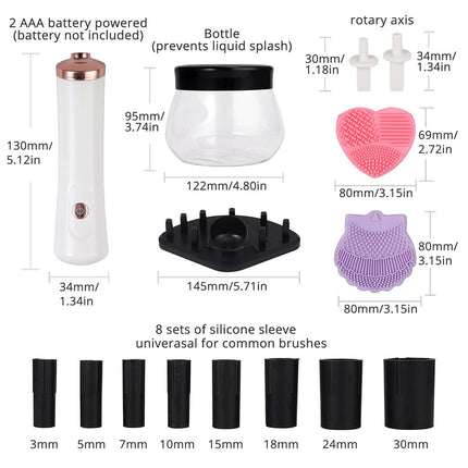 Electric Beauty Makeup Brush Cleaner Dryer Machine Automatic Spinner Brushes