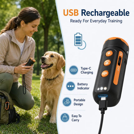 Outdoor Anti Bark Device Ultrasonic Dog Barking Control Stop Repeller Trainer