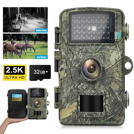 Hunting Trail Camera Wildlife Game 24MP 1440P Night Vision Outdoor Security Cam