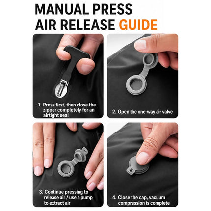 Dustproof Travel Vacuum Sealed Bag Portable Vacuum Packing Compression Pouch