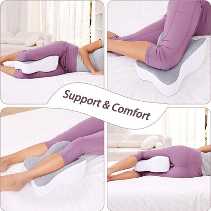 Premium Leg Pillow Foam Memory Leg and Knee Pain Relief Pillow for Side Sleeping