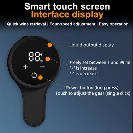 Automatic Electric Digital Wine Decanter Aerator Dispenser Pourer Pump Whiskey
