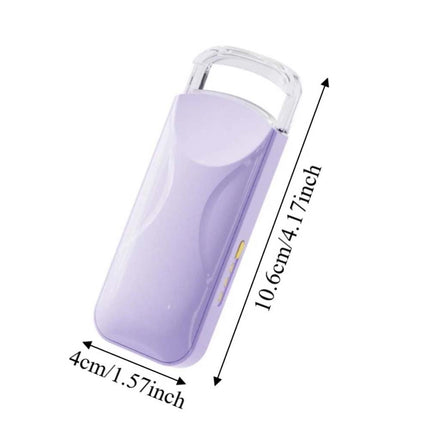 Electric Heated Curling Eyelash Eye Lash Operated Eyelash Curler Makeup Tools Purple