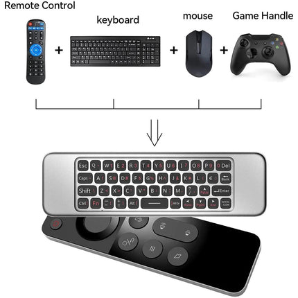 Mini 2.4g Rechargeable USB Remote Control Wireless Keyboard Air Mouse PC TV
