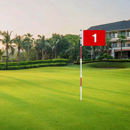 Golf Practice Hole Pole Cup Flag Backyard Stick Putting Flagstick Set 195CM