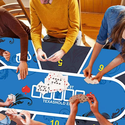 Portable Rubber Poker Mat Table Top Surface Noise Reduction Poker Table Top