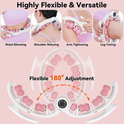 Lymphatic Drainage Massager Roller Anti-Cellulite Fascia Tool Legs Glutes Belly