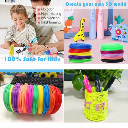 100M PLA 3D Pen Printer Filament Refills 1.75mm Printing Drawing Accessories