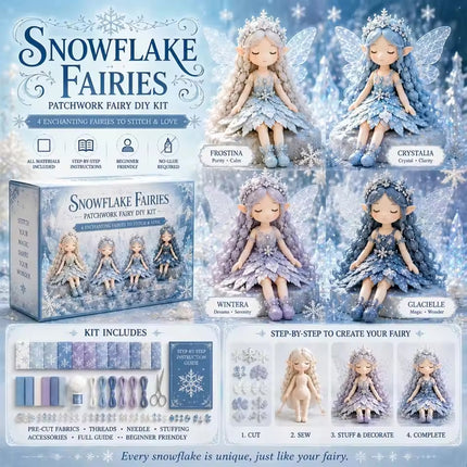 Snow Fairy Patchwork DIY Collection, Fun  Fairies Patchwork Sewing Craft Kit