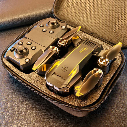 8K Camera Foldable Drone with Obstacle Avoidance and 3 Batteries - Black