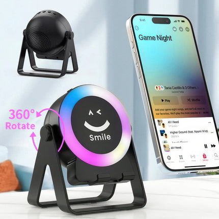 4 in 1 Rotatable Phone Stand with Wireless Induction Audio Speaker Phone Holders
