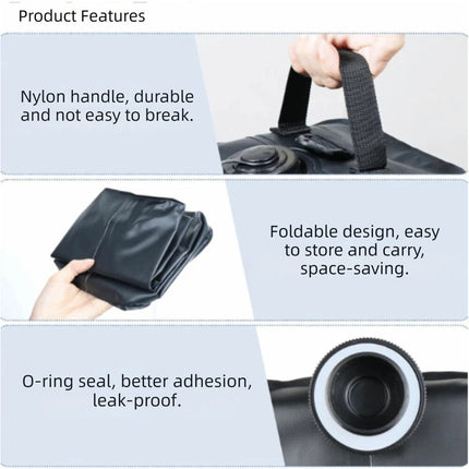 1Pcs Black Fillable Water Weight Bag Portable Gazebo Tent Weights Tent Water Bag Fishing