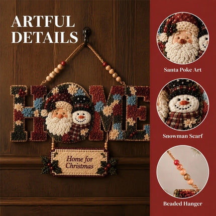 3D Fabric Punch Needle Kit No-Sew Craft DIY Craft Kit Home Wall Decoration