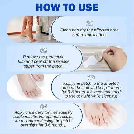 3Bag Toenail Antiseptic Patch Long Lasting Breathable Fungal Nail Patches 63Pcs