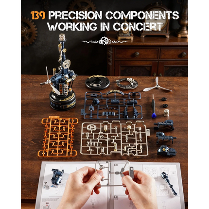 Pulse Beacon Tower Mechanical Puzzle Metal DIY 3D Puzzle Kit Adult Gifts