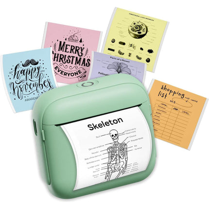 Mini Pocket Thermal Printer Bluetooth Wireless Photo Notes Inkless Sticker Paper