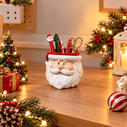 Christmas Resin Ornament Desktop Pen Holder Party Favors