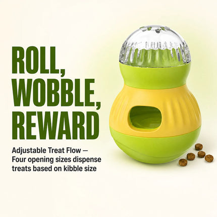 Pet Dog Cat Treat Food Dispenser Toy Slow Feeder Puzzle Interactive Ball Toy AU