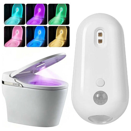 Motion Sensor Activated Toilet UV Sanitizer Toilet Night Light Bathroom