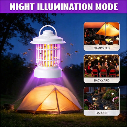 LED Electric Mosquito Lamp USB Fly Trap Insect Catcher Mozzie White