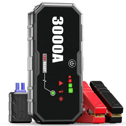 3000A Portable 12V Car Jump Starter Pack Booster Battery Charger Power Bank