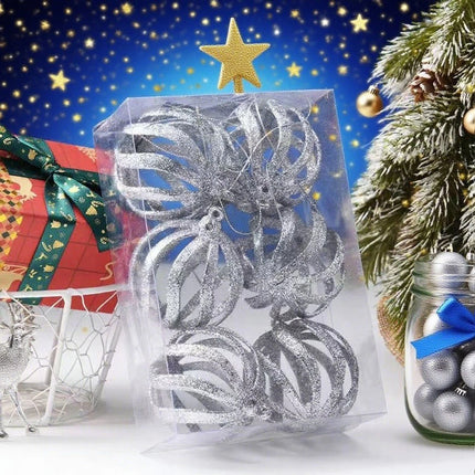 6Pcs 6cm Christmas Ball Ornaments Holiday Home Decoration
