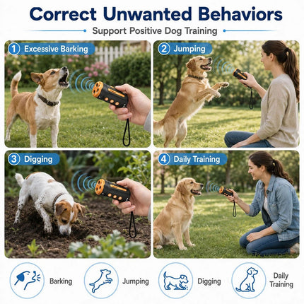 Outdoor Anti Bark Device Ultrasonic Dog Barking Control Stop Repeller Trainer