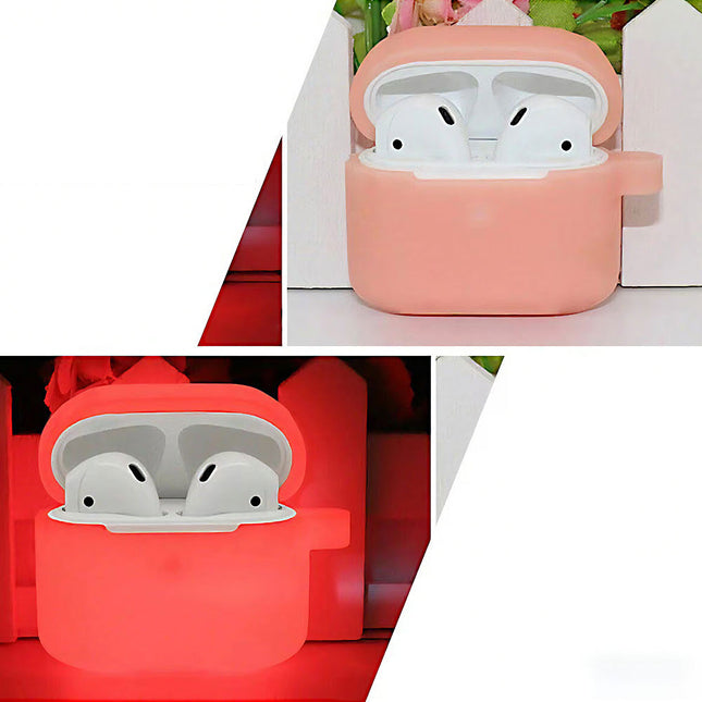 Apple AirPods 3rd generation Case 3rd Gen Luminous Silicone Protective Cover Red