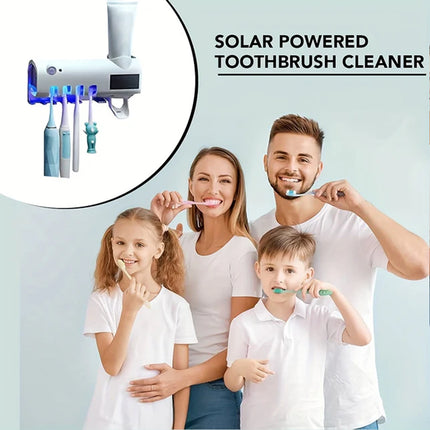 Toothbrush Holder Sensor UV Sanitizer Automatic Toothpaste Dispenser Squeezer