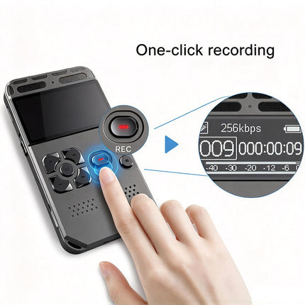 64GB Digital Voice Recorder Dictaphone Audio Sound Voice Recorder MP3 Player