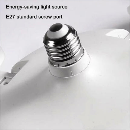 LED Ceiling Fan Light with E27 Base and Remote Control, Dimmable Modern Home Lighting