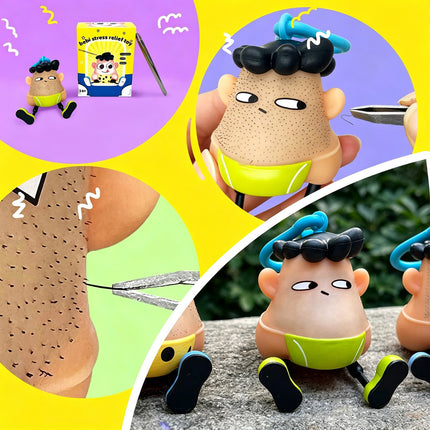 Hair Plucking Fidget Toy, Stress Relief Sensory Toy for Tactile Play