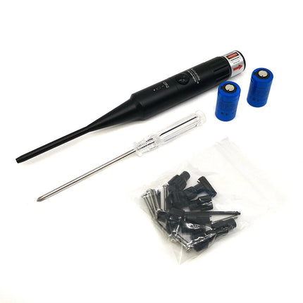 Red Laser Bore Sight Kit .177 To .50 Collimator Boresighter for Hunting Rifle