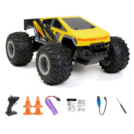 Tesla Cyber Truck Remote Control Car Rechargeable Toy Gift Remote Control Off-Road Cyber Truck Yellow