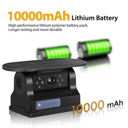 Wireless Reversing Camera Solar Wifi 1080P BSD For iPhone Android Truck