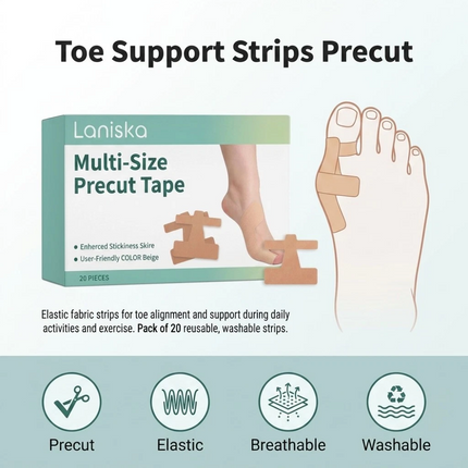 60PCS Bunion Corrector & Pain Relief Kinesiology Athletic Tape For Bunions