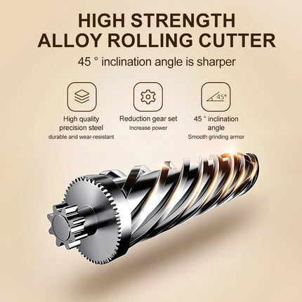 Electric Nail Clippers Automatic LED Light Trimmer Toe Cutter USB Rechargeable