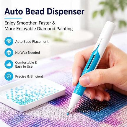 3Pcs Automatic Diamond Paint-ing Bead Dispenser, Diamond Art Tools Pen No Wax Needed