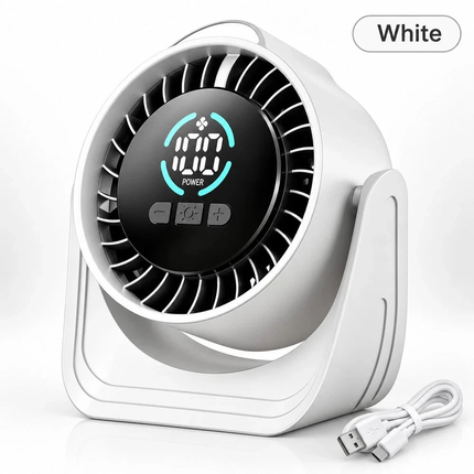 100 Speed USB Desk Fan Portable Mini Quiet Personal Cooling Fan With LED Light