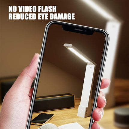 LED Desk Lamp USB Rechargeable Dimmable Study Reading Bedside Table Light