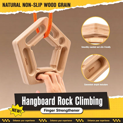 Climbing Hangboard Rock Climbing Training Rock Climbing Fingerboard Wood    1PACK