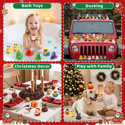 2026 Christmas Advent Calendar, 24 Days Rubber Duck  Countdown Set