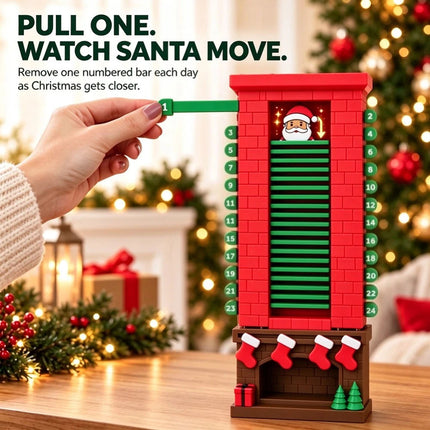 1pc 24 Day Xmas Countdown Santa Chimney Countdown Calendar Christmas AU