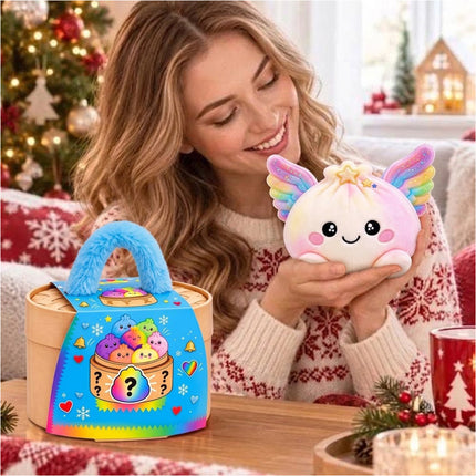 Christmas Wing Dumpling Ploofs Rainbow Plush Edition with Steamer
