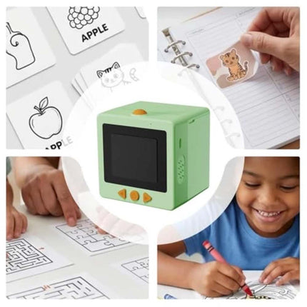 Smart AI Voice Sticker Printer Box | Magic Thermal Sticker Maker w/ 3 Roll Paper