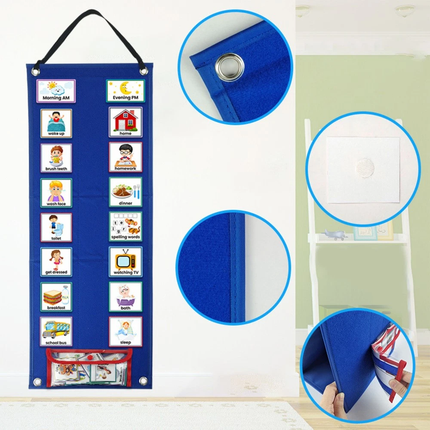 70Pcs Visual Daily Schedule Cards Routine Work Activity Planner