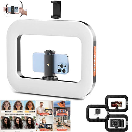 New Handheld Ring LED Rechargeable Fill Light Portable For Mobile Phone Live
